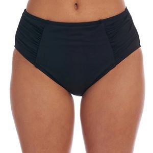 NWOT La Blanca Island Goddess high waisted black bikini bottoms - size 20